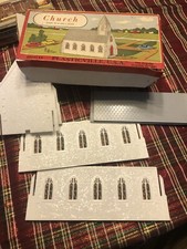 Vintage 1952 Bachmann Plasticville Church Kit 1600 100 U.S.A. w/ Original Box