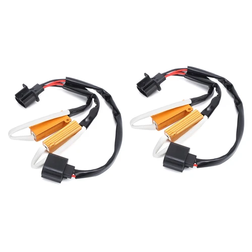 2PCS Load Resistor Adapter 50W 6Ω H13 9008 LED Metal For Turn Signals / Fog