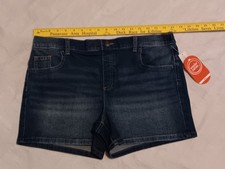 NEW Wonder Nation Denim Pull-On Shorts Women's sz 10-12/Girls sz XL Plus 14-16