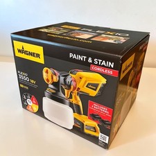 Wagner Flexio 3550 18v Cordless Hvlp Paint And Stain Sprayer Charger 2 Battery Wagner Flexio 3550 18v Cordless Hvlp Paint And Stain Sprayer Charger 2 Battery