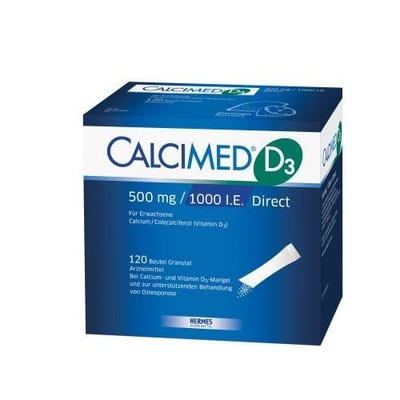 3x CALCIMED D3 500 mg/1000 I.E. Direct Granulat 120 ST PZN 12414072