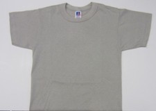 12 pc. Lot of 90's Russell Athletic Youth Gray Short Sleeve T-Shirts Made in USA
