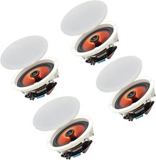 600W Bluetooth Ceiling Speakers - 4 Recessed Indoor/Outdoor Speakers System