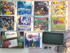 Nintendo New 3DS XL w/ Charger and box, 9 Games CIB and 2 loose games