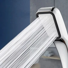 1pc 300-Hole Square Shower Head High Pressure Water-Saving Handheld Nozzle - NEW