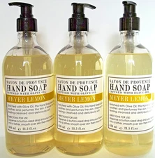 HOME & BODY CO Savon de Provence Hand Soap MEYER LEMON 21.5 fl oz/636 mL, NEW x3