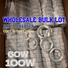 Lot 60W/100W Type-C to USB-C Cable PD Fast Charger For iPhone 15 16e 17/ MacBook