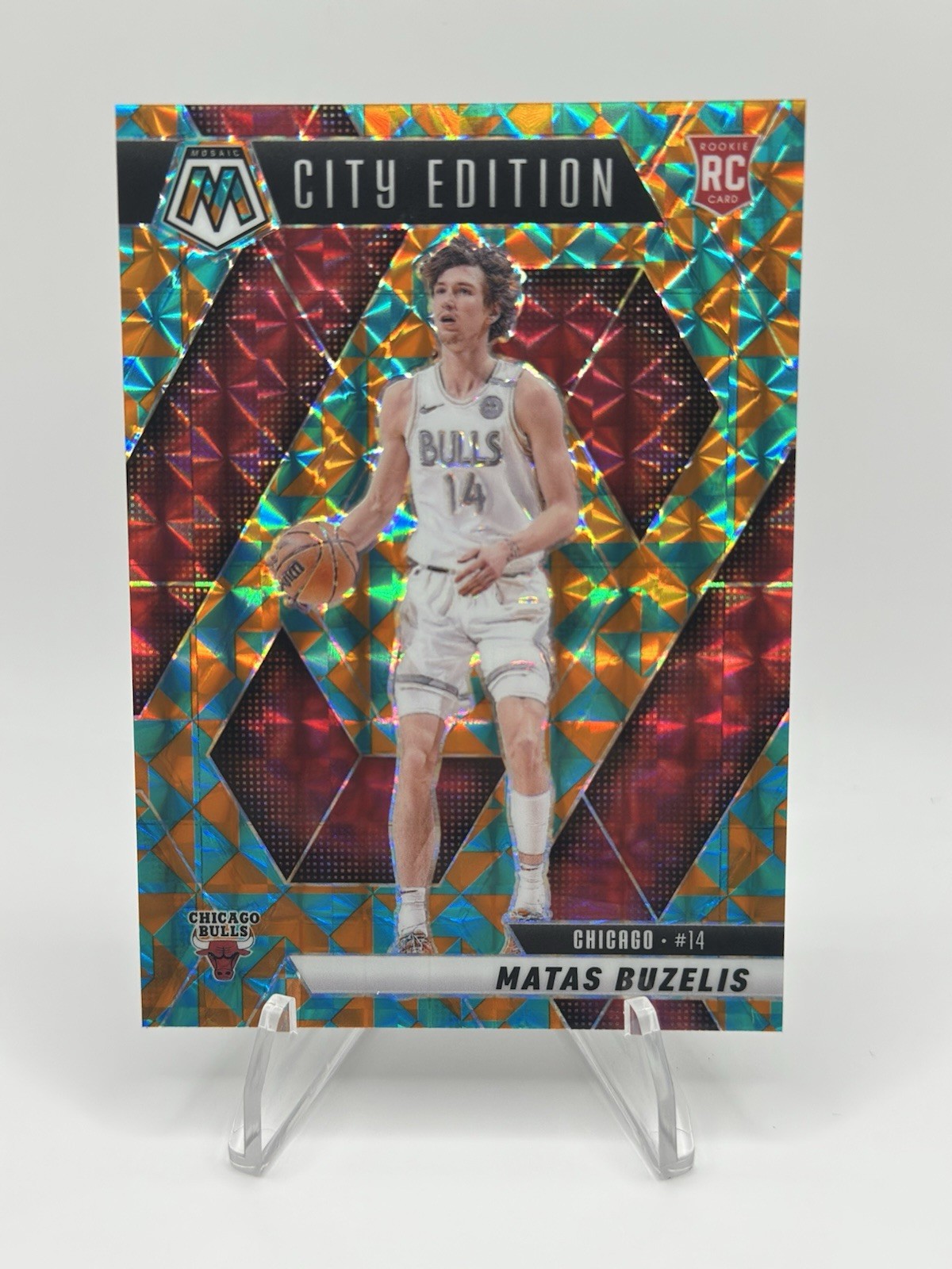 2024-25 Panini Mosaic City Edition Matas Buzelis #273 Rookie RC Tessellation /15