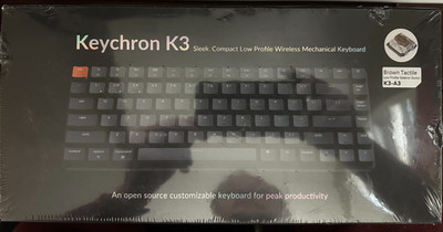 Keychron K3 Version 2 84 Keys,Brown Switch, Ultra-Slim Wireless Bluetooth/Wired