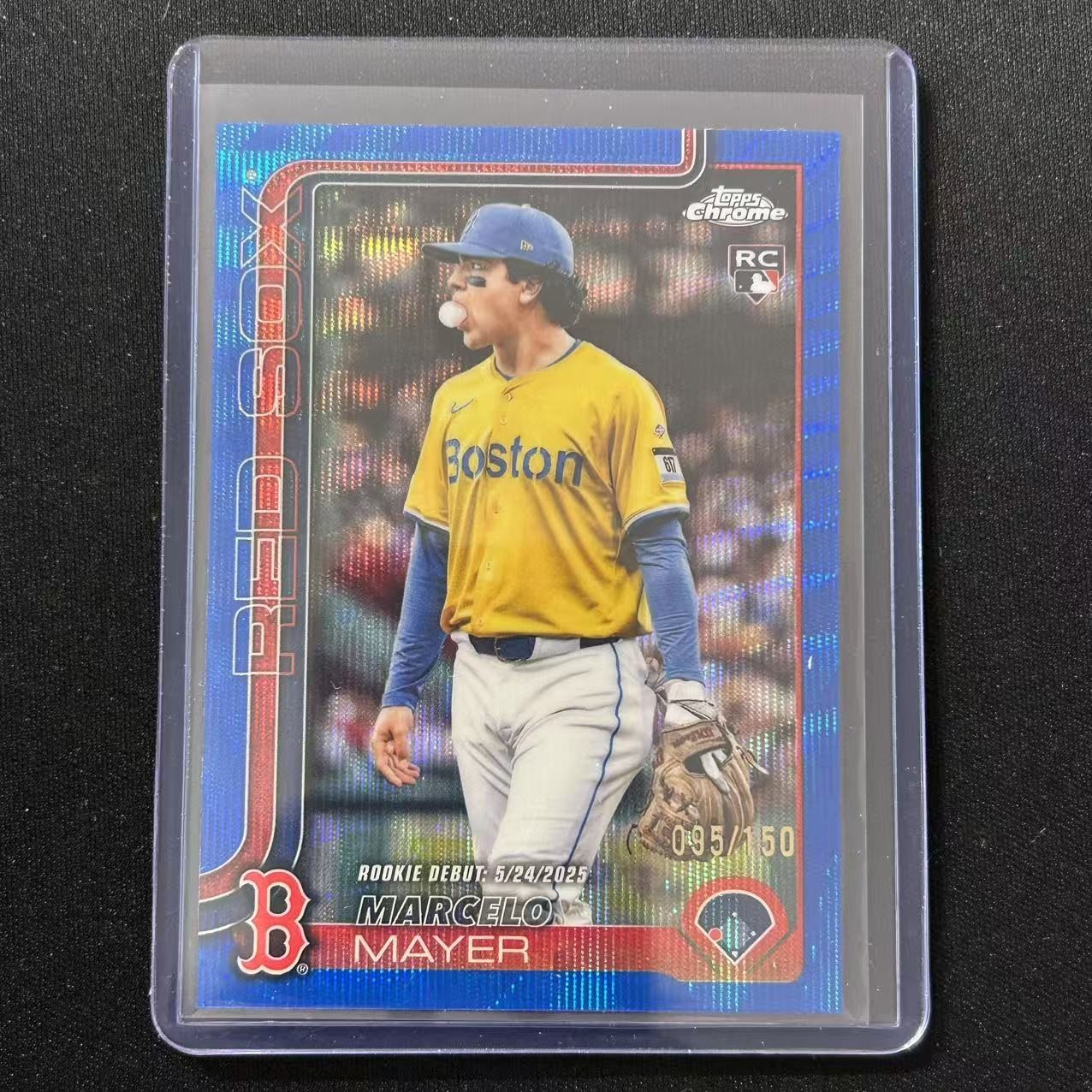 🔌IU 2025 TOPPS CHROME UPDATE BASEBALL DEBUT BLUE WAVE /150 RC MARCELO MAYER