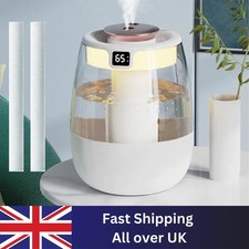 Cool Mist Air Humidifier 1.5L for Bedroom Home Office Baby Room Air Purifier UK