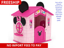 Disney Minnie Mouse Plastic Indoor,Outdoor Playhouse with Easy Assembly