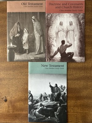 Lot Of 3 Vintage LDS/Mormon Booklets 1997-2001 Class Member Study Guide Series