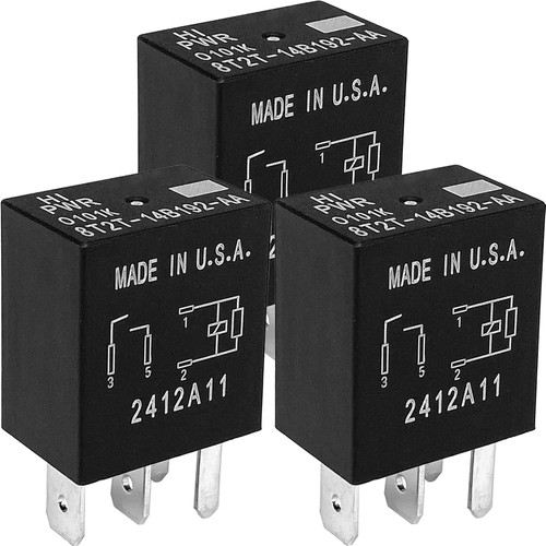 3-Pack 8T2T-14B192-AA Relay 12VDC 4-Pin 30A Multi-Functional OEM Relay...
