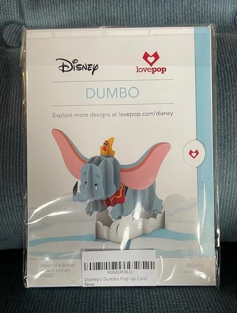 Lovepop Disney "Dumbo"  3D Pop Up Card -  New - Sealed - Vintage