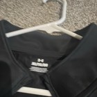Under Armour Men’s Black 1/4 Zip Mock Neck Fitted Polyester Pullover Sz M