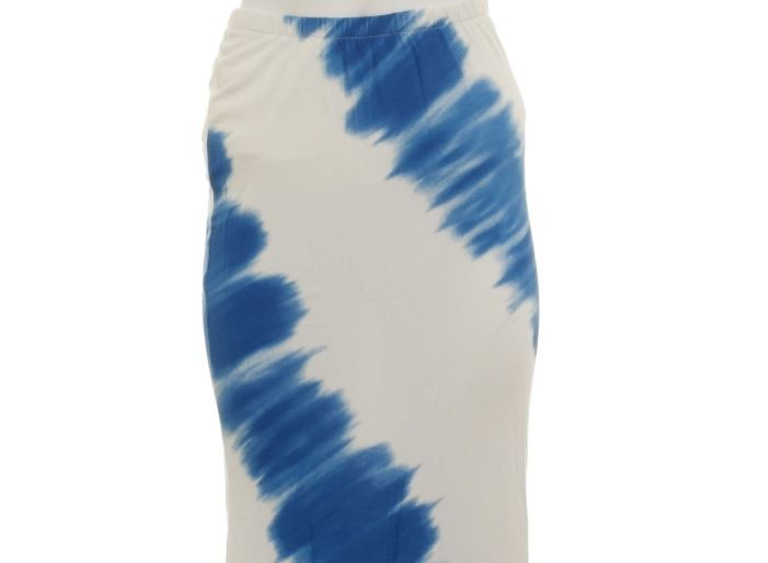 Falda Larga Batik Bodyflirt Para Dama Ecrú Azul Talla 32/34 904744
