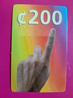 Telefonkarte  Ghana  200 Cedi PrepaidPhoneCard  E16