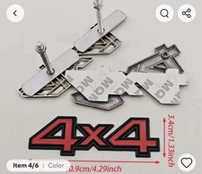 4x4 Grille Badge Universal Emblem 4 Styles 4x4 Grille Badge Universal Emblem 4 Styles