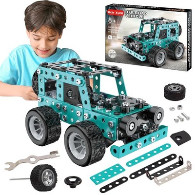 Metal Model Kit STEM Projects Jeep Vehicle Build Your own kit for Boys and Gi...