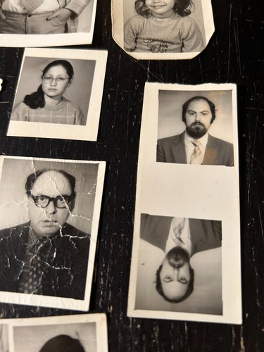 Vintage Romanian Photo Lot Passport ID Portraits Family Snapshots Old Photos - Picture 6 of 12