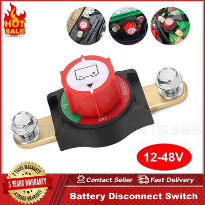 Side Post Battery Disconnect Switch 12V-48V Kill Cut Off Switch for Car RV Boat