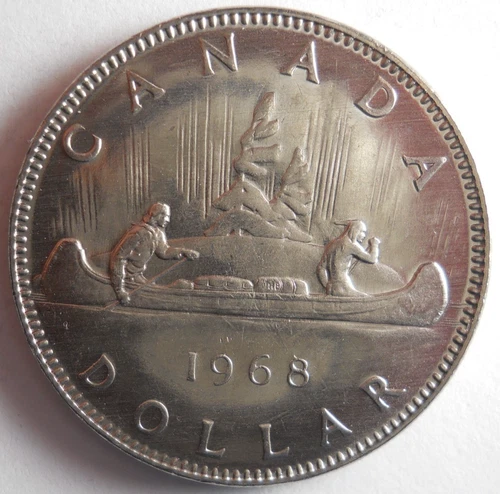 1968 CANADA DOLLAR - AU/UNC - Excellent Coin - Lot #M31