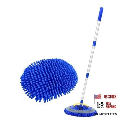 41'' Car Cleaning Brush with Telescopic Handle Aluminum Alloy Long Rod,