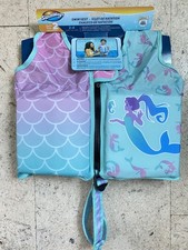 Swimways-Toddler NEW 2-4 yrs Mermaid Swim Vest Life Jacket. Swim Step 2 Vest
