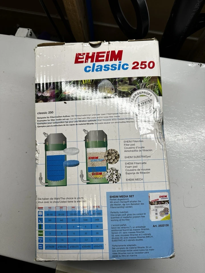 Nuevo En Caja EHEIM Classic Canister Filter 2213, Classic 250 Foto 3 de 4