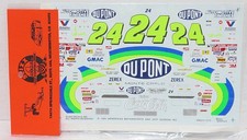 RARE 1995 Jeff Gordon 24 DuPont Chevy Car 1:24 Decal Waterslide - Slixx Decals