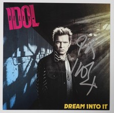 Billy Idol JSA Signed Autograph Album Vinyl Insert Dream Into It