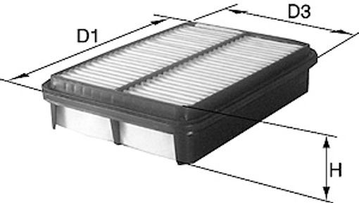 AIR FILTER A852 FOR HYUNDAI H-1/Travel/Cargo/STAREX/Bus D4CB 2.5L 4cyl H-1 Cargo - Image 4