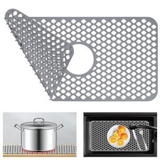 Kitchen Sink Protectors 24x12 Heat Resistant Mat for Stainless/Porcelain Sink...