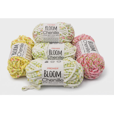 Yarn Lot Premier Chenille Bloom Tulip Daffodil Lilac Buttercup Cherry Blossom