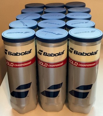 Babolat Gold Championship - 3 Pressurized Tennis Balls -Brand New -15 Cans Total