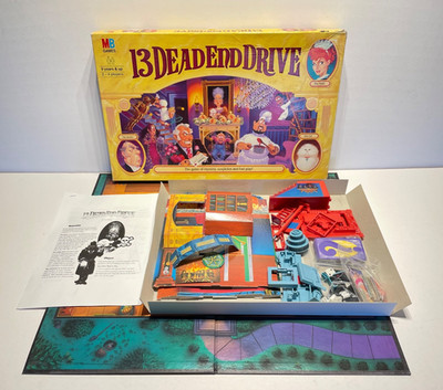 13 Dead End Drive Brettspiel 1994 MB Milton Bradley kompletter Inhalt