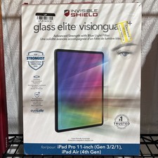 Zagg Glass Elite Visionguard Screen Protector iPad Pro 11" 1/2/3/4 iPad Air 4th