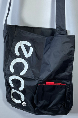 12'' x 14'' Ecco Black Tote Bag 20'' Long Shoulder Strap