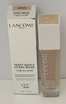 LANCOME TEINT IDOLE ULTRA WEAR CARE & GLOW SKINCARE FOUNDATION 1.0 oz 355N 06/25