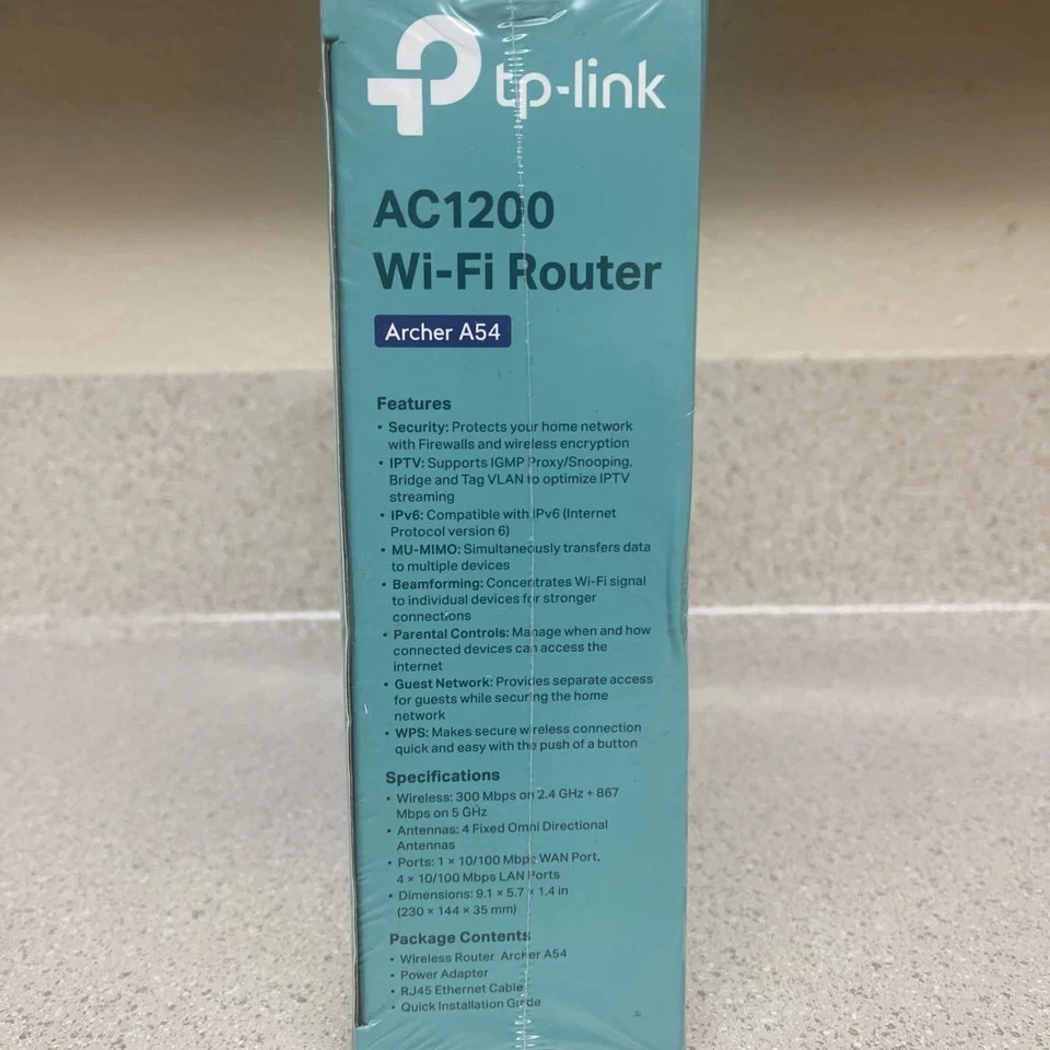 TP-Link AC1200 Archer A54 Dual-Band Wi-Fi Router/Access Point/Range Extender - Image 2 of 4