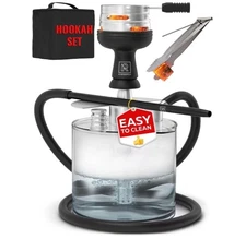 NWOT M. ROSENFELD Portable Hookah Set w/ Everything - YADO Acrylic Hookah To Go