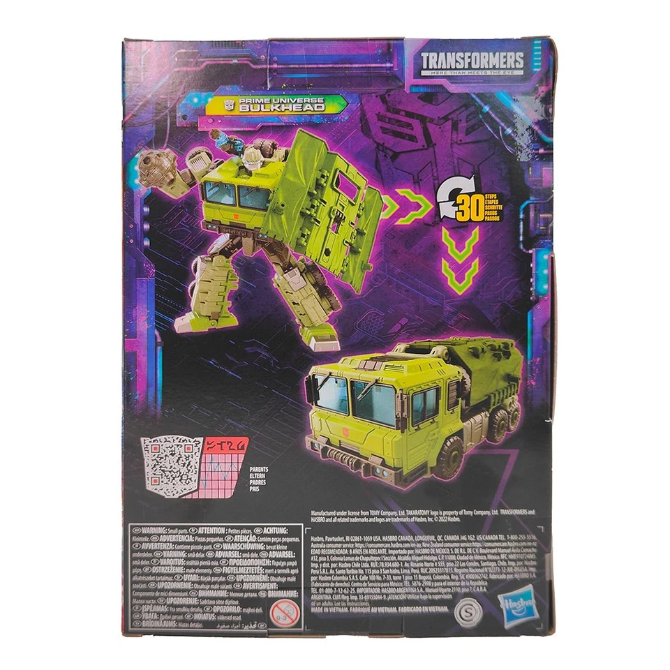 Transformers Legacy Prime Universe Bulkhead Voyager Class Action Figure Hasbr... - Immagine 4 di 4