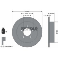 2X Textar 92194003 Bremsscheibe FüR Jeep Cherokee Wrangler TJ KJ