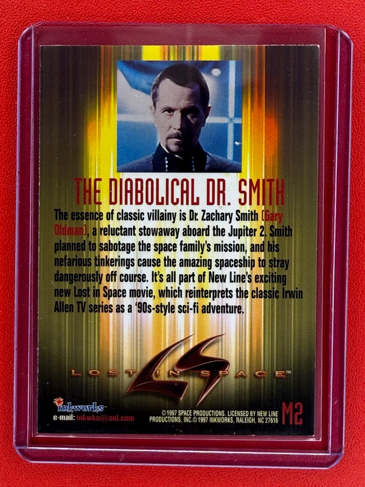 1997 Inkworks Lost in Space Card #M2 The Diabolical Dr Smith - Image 2 of 2