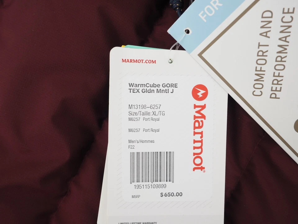 NEW! Marmot WarmCube GORE-TEX Golden Mantle Men's XL Port Royale Jacket - Image 4 of 4