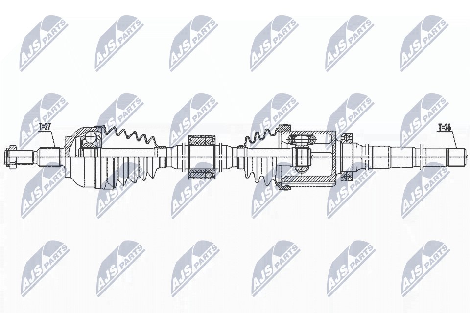 NTY NPW-FR-137 Drive Shaft for FORD - Image 8