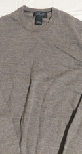 The Men's Store at Bloomingdales Merino wool sweater brown heathered Size L