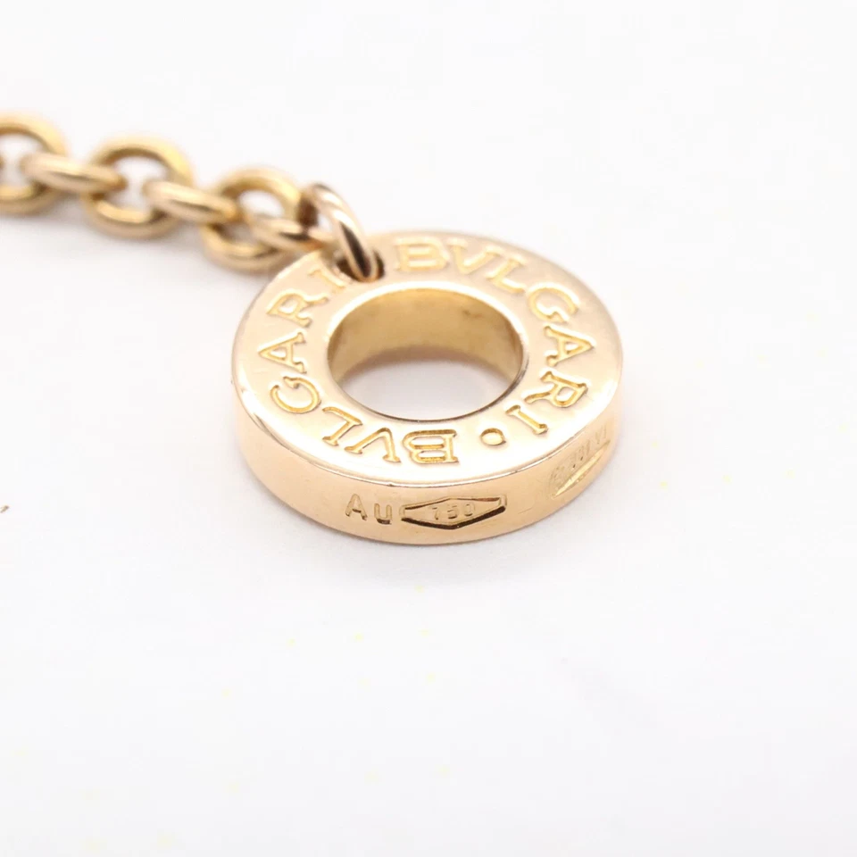 Collar Colgante BVLGARI B-zero1 Diseño Leyenda Oro Rosa 18KPG Usado Unisex Foto 4 de 4