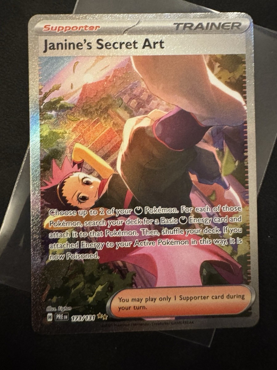 Janine's Secret Art 173/131 Prismatic Evolutions Pokemon SIR NM-M